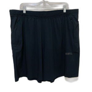 NoBull Black Perforated Athletic Shorts size xxl